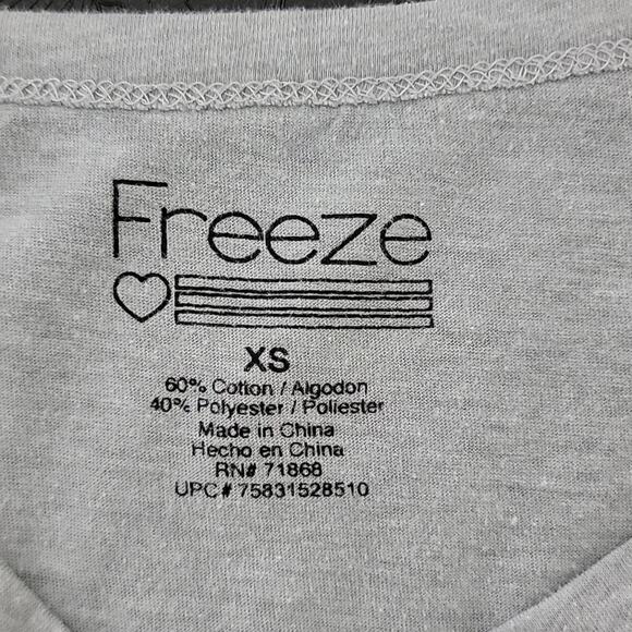 Freeze gray cropped graphic t-shirt XS - Picture 6 of 10